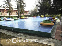 Vasca impermeabile per giochi d’acqua MinItalia Leolandia, Capriate.
